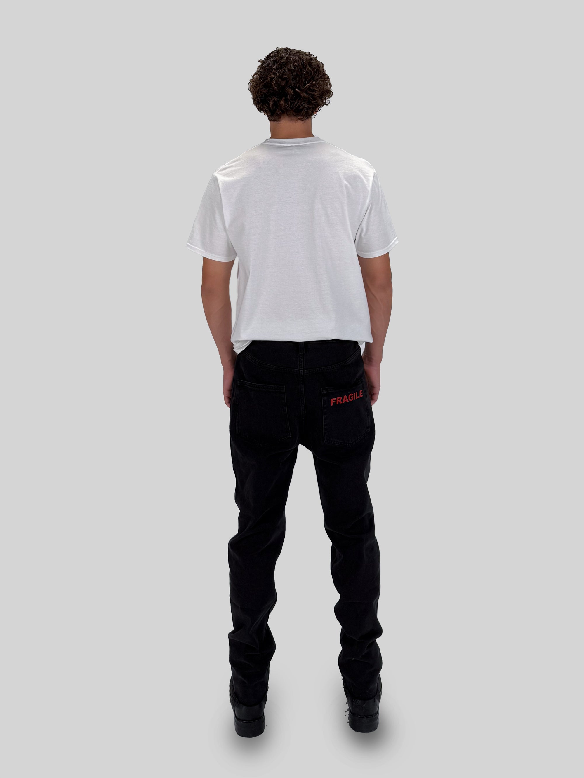 BOXY DENIM - WASHED BLACK