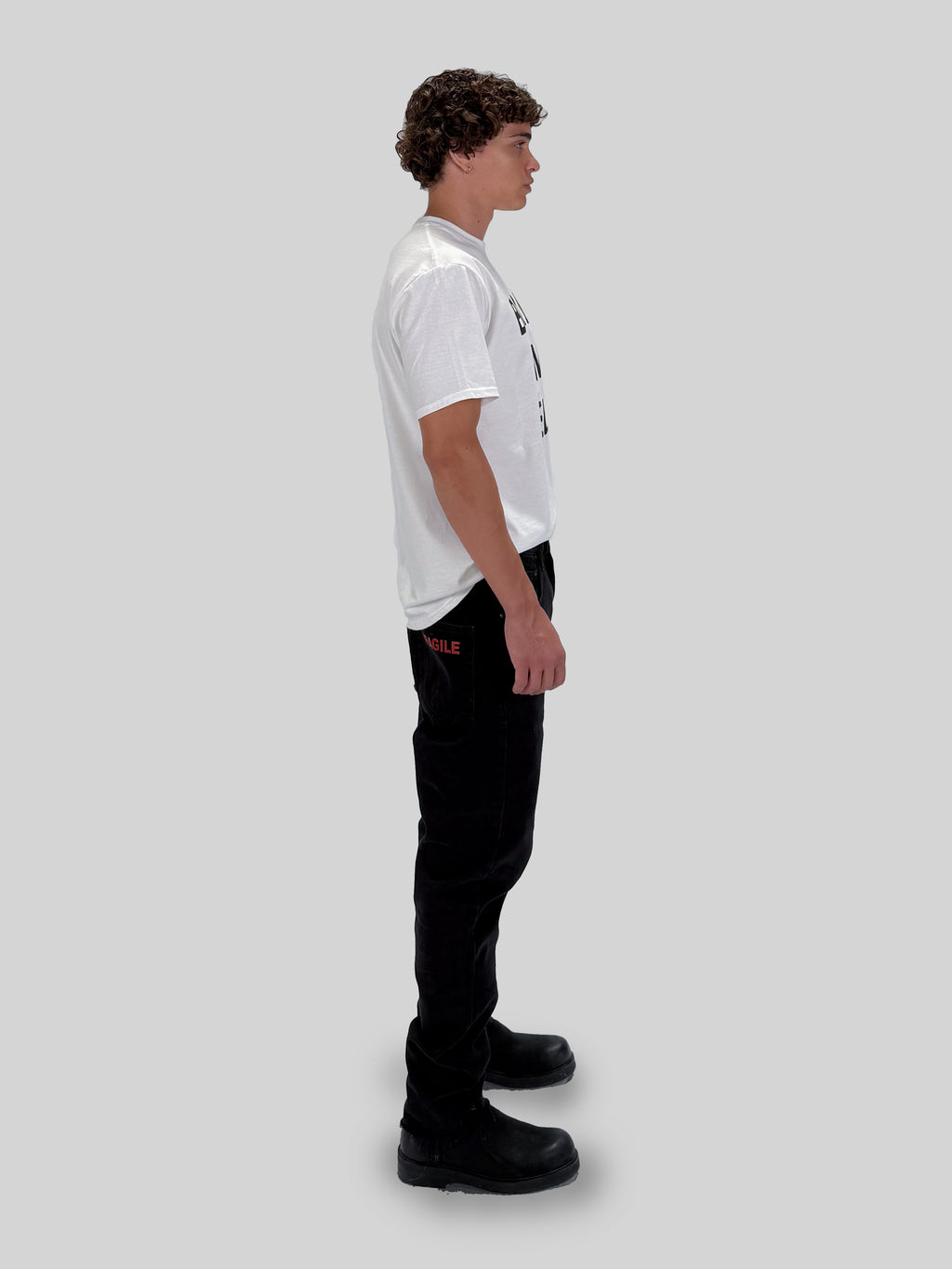 BOXY DENIM - WASHED BLACK