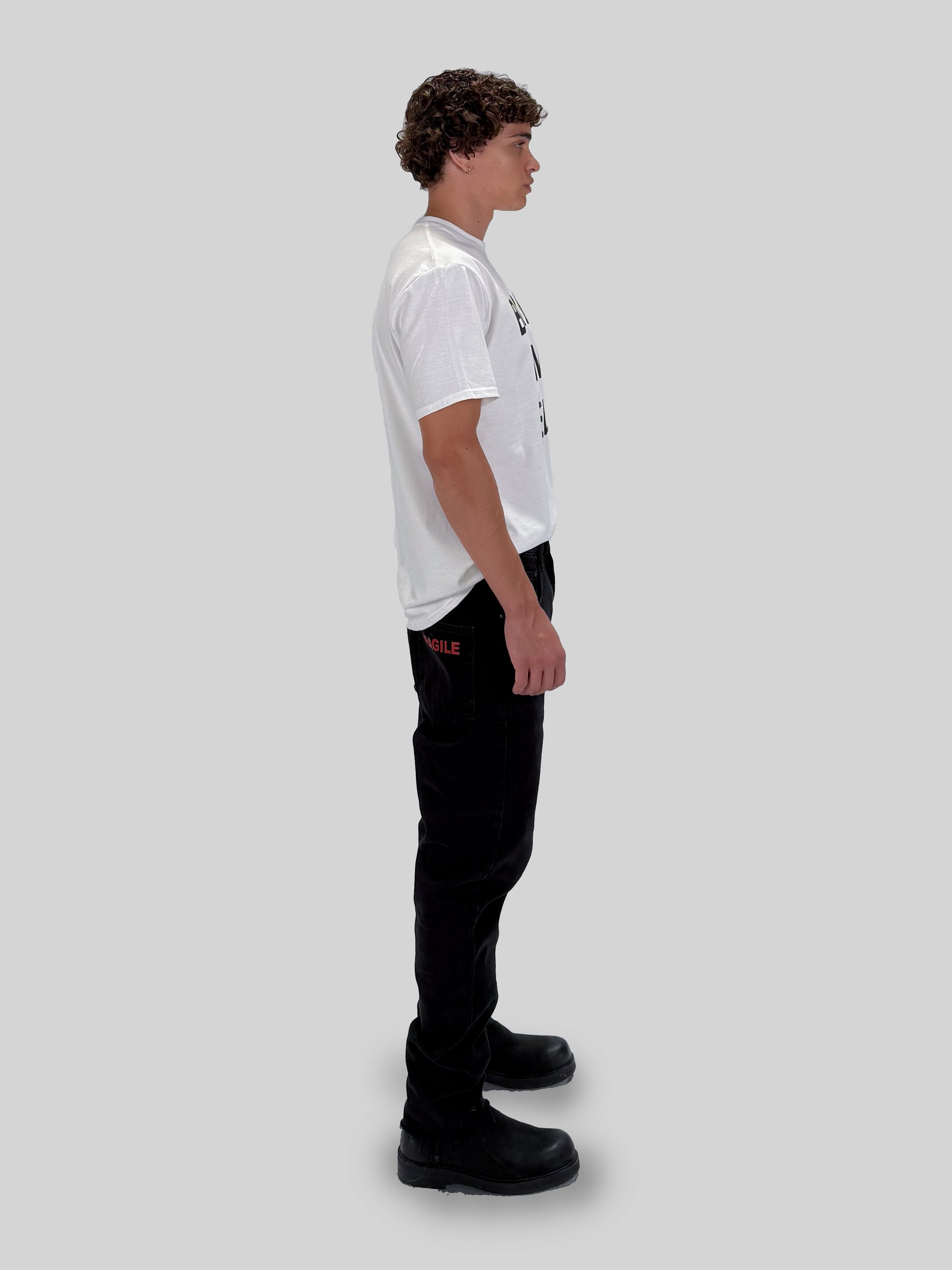 BOXY DENIM - WASHED BLACK