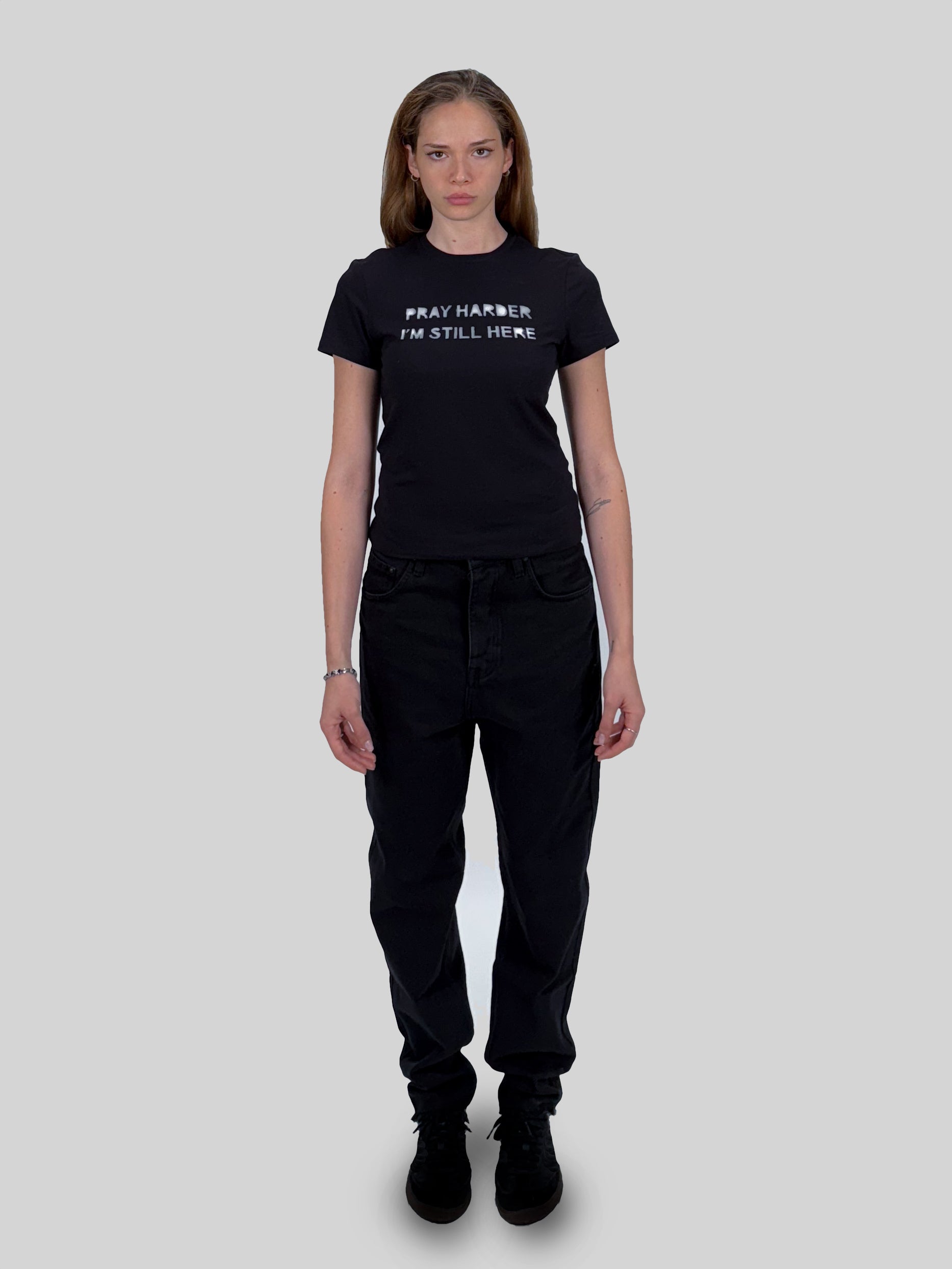 WMNS SLIM T-SHIRT - BLACK