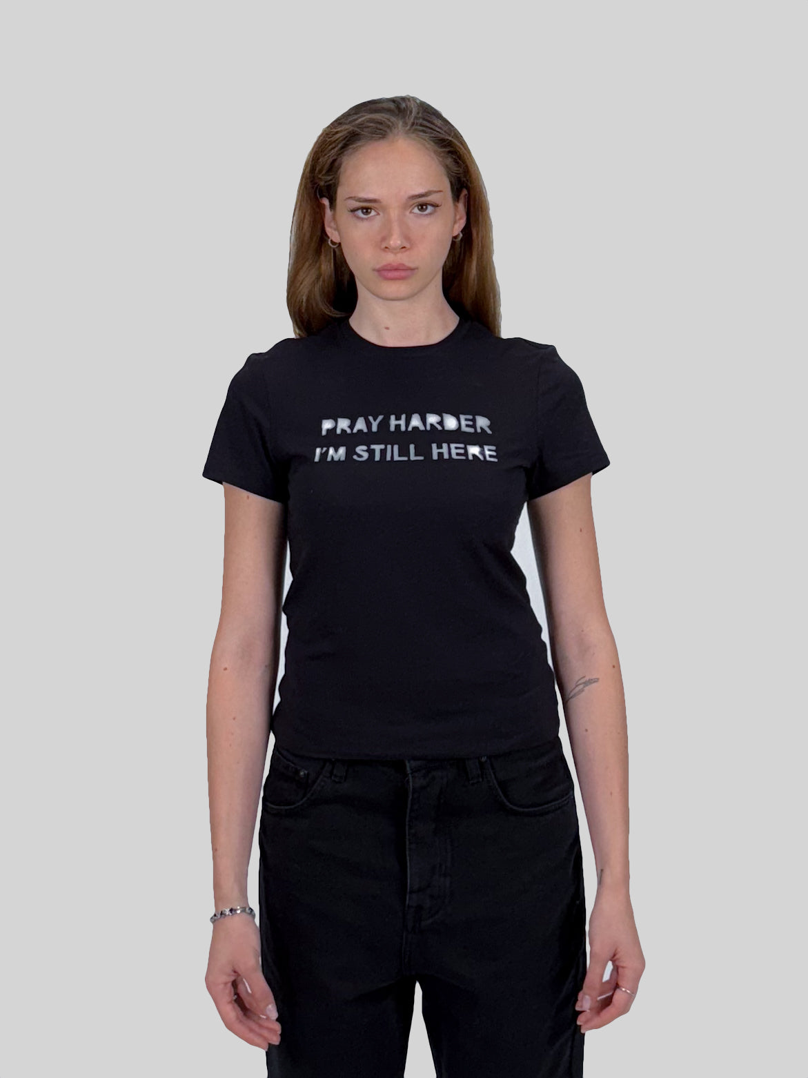 WMNS SLIM T-SHIRT - BLACK