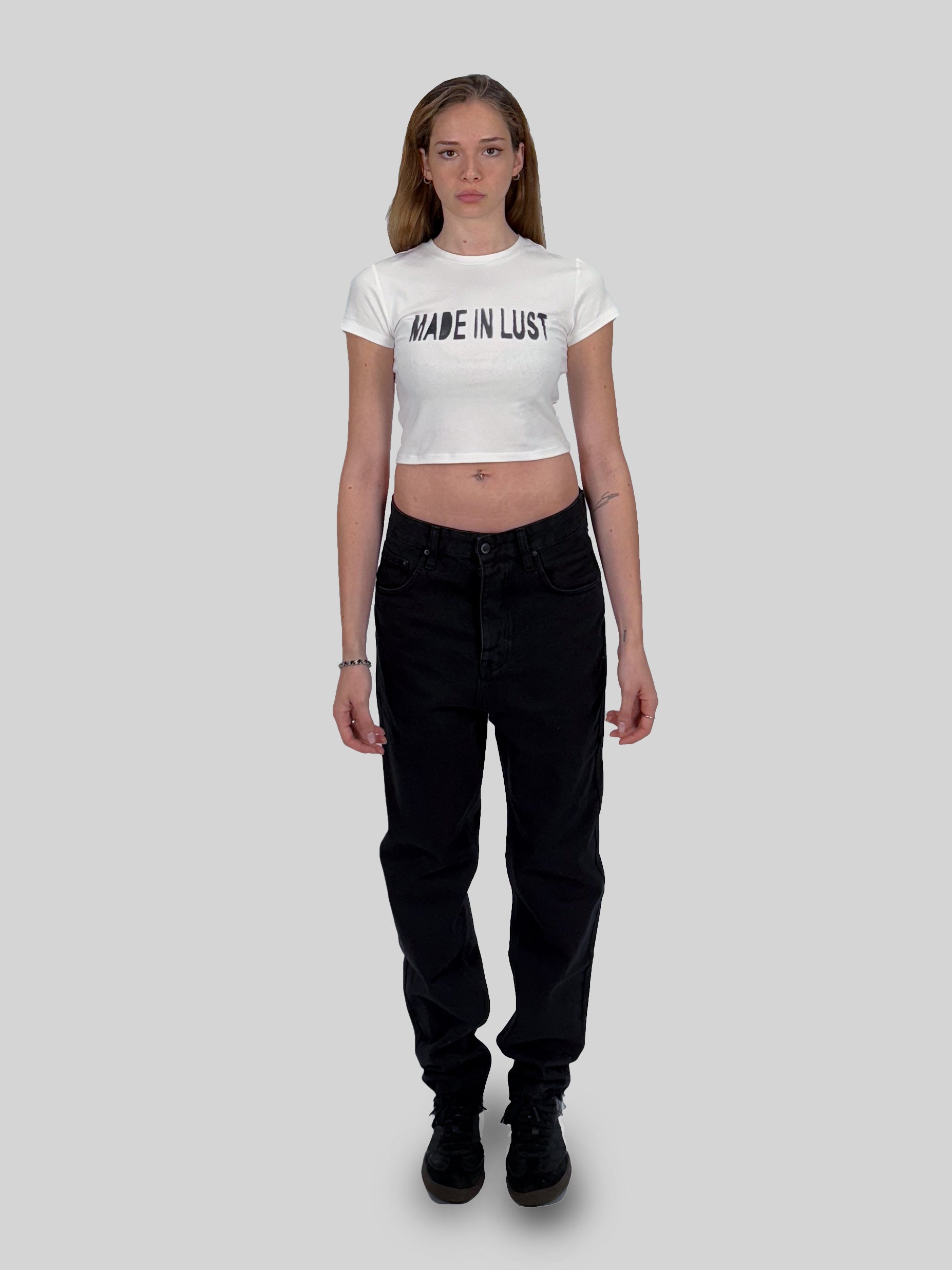 WMNS CROPPED T-SHIRT - OFF WHITE