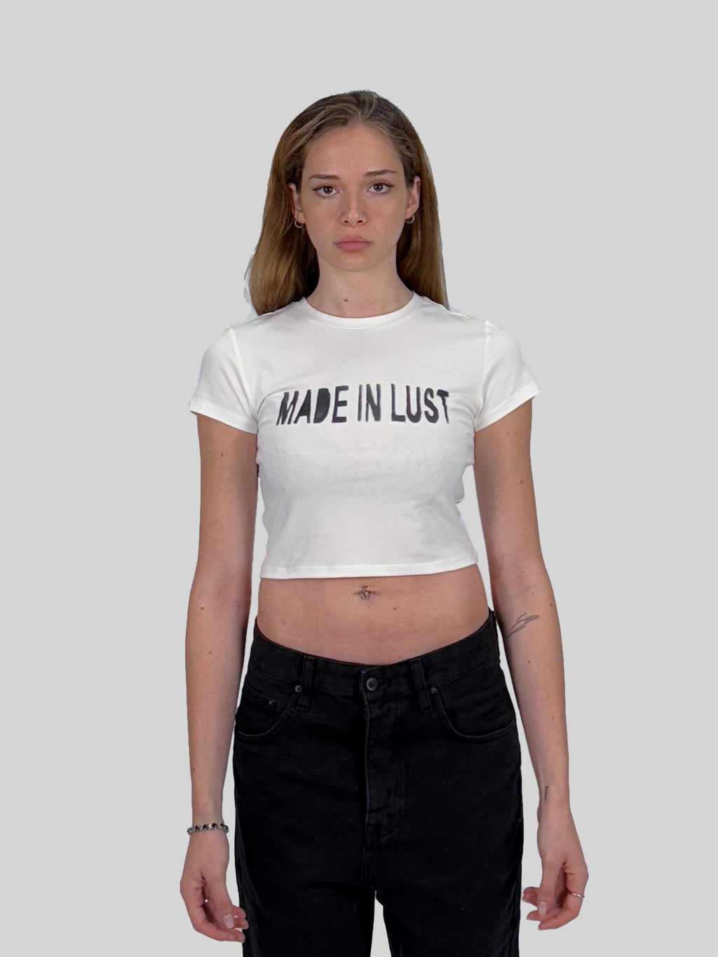 WMNS CROPPED T-SHIRT - OFF WHITE