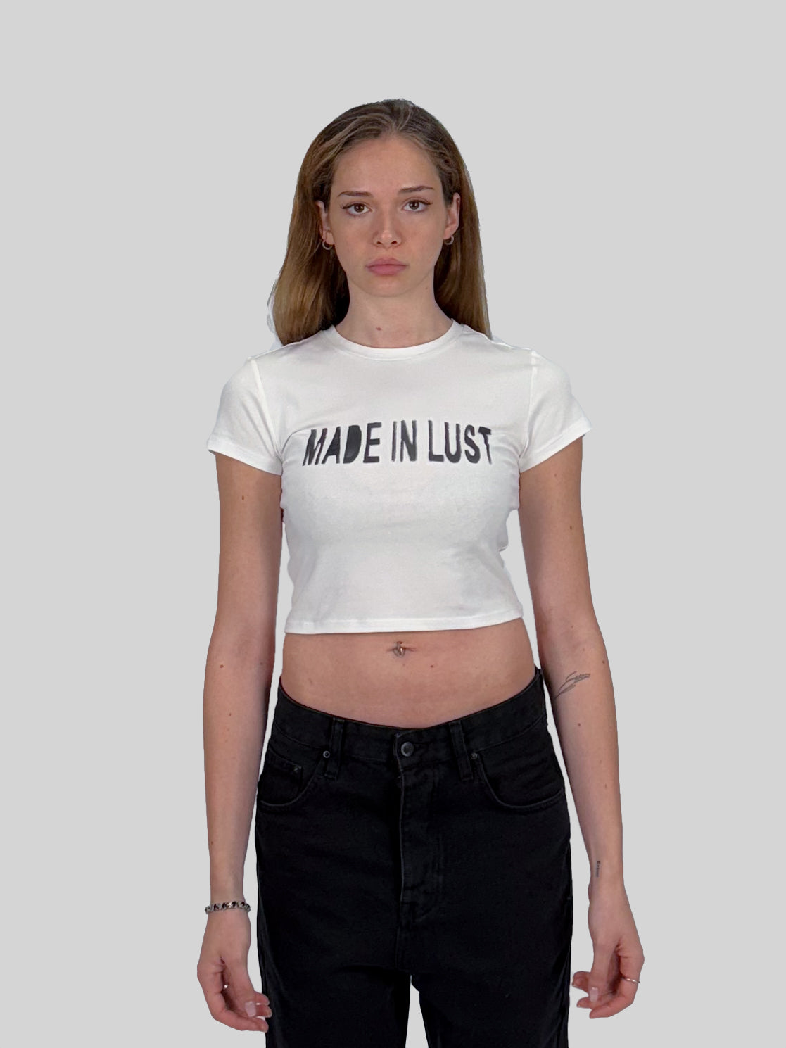 WMNS CROPPED T-SHIRT - OFF WHITE